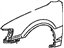 Toyota 53812-02050 Fender Sub-Assembly, Front Driver Side