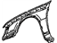 Toyota 53811-02050 Fender Sub-Assembly, Front Passenger Side