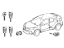 Toyota 89704-F4070 Lock Cylinder