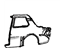 Toyota 61611-20240 Panel, Quarter, Passenger Side