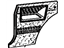 Toyota 62051-21040-01 Board, Quarter Inside Trim, Passenger Side