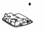 Toyota 81208-02010-A1 Lamp Sub-Assembly, Map