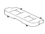 Toyota 71460-52D20-K1 Pad Sub-Assembly, Rear Seat Cushion W/Cover, Passenger Side