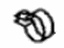 Toyota 17589-0P010 Clamp, Exhaust Pipe