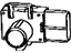 Toyota 89341-48010-A3 Parking Sensor, White, Rear