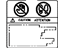 Toyota 74551-08011 Info Label