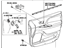 Toyota 67620-08090-B0 Board Sub-Assembly, Front Door Trim, Driver Side