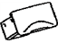 Toyota 86191-45020-B1 Adapter, Gray