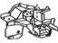 Toyota 57307-08010 Outrigger, Passenger Side