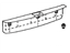 Toyota 67935-08020-B0 Rear Sill Plate, Gray