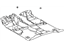Toyota 58510-04840-B2 Carpet Assembly, Floor, Front