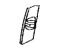 Toyota 73023-04040-B0 Plate Sub-Assembly, Front Shoulder Belt Anchor