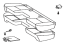 Toyota 71002-04091-B0 Cushion Assembly, Front