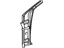 Toyota 61108-04020 Pillar Reinforcement, Lower Passenger Side
