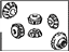 Toyota 41039-52010 Gear Kit, Rear