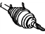 Toyota 43420-20020 Shaft Assembly, Front Drive, Driver Side