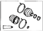 Toyota 04438-20010 Boot Kit, Front Drive Shaft