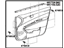 Toyota 67610-47080-D0 Board Sub-Assembly, Front Door Trim, Passenger Side