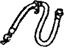 Toyota 90947-02D81 Hose, Flexible(For Front), Passenger Side