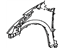 Toyota 53801-47031 Fender, Front Passenger Side