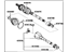 Toyota 43410-47020 Shaft Assembly, Front Drive, Passenger Side