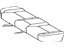 Toyota 71075-47080-A2 Cushion Cover, Rear