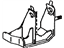 Toyota 12325-0H030 Side Mount Bracket, Driver Side