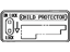 Toyota 69339-06040 Plate, Child Proof Or Child Protector Lock Caution