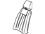 Toyota 71551-12300 Pad, Front Seat Back, Passenger Side(For Separate Type)