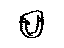 Toyota 73233-0R010 Belt & Retractor Lower Cover, Outer