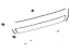Toyota 76802-0R901 Garnish Sub-Assembly, Back Door, Outside Lower Toyota 76802-0R901 Garnish Sub-Assembly, Back Door, Outside Lower