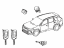Toyota 69005-0R140 Cylinder Set, Lock