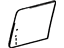 Toyota 62121-28050 Glass, Front Side Window, Front Driver Side