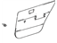 Toyota 67640-16390-01 Board Sub-Assembly, Rear Door Trim, Driver Side