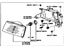 Toyota 81110-16500 Headlamp Assembly, Passenger Side