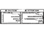 Toyota 42668-28090 Caution Label