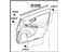 Toyota 67620-47210-C1 Board Sub-Assembly, Front Door Trim, Driver Side