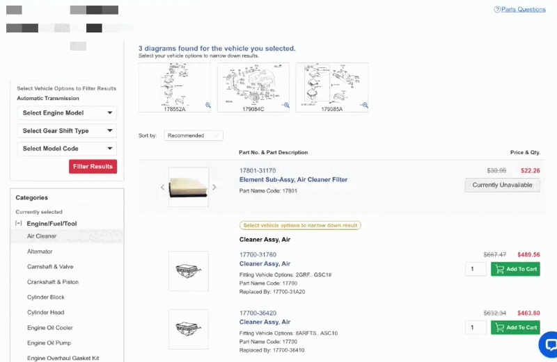 Help Me Locate a Part Using the Parts Catalog - Toyota Parts Now Help ...